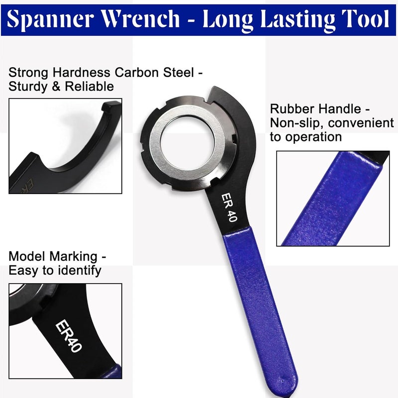 GallopMax 4Pcs Universal Coilover Spanner Wrench Set, Shock Wrench Adjustable Spanners for Most Car and Motorcycle Coil Over Shock Adjustments - Image 2